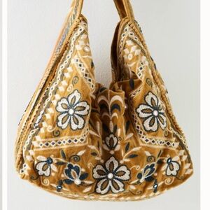 Free People Vic Velvet Slouchy Bag